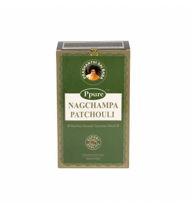 Bete parfumate NAGCHAMPA 12/set, aroma  Green (Patchouli)
