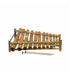 Xilofon gambang 11 tuburi bambus