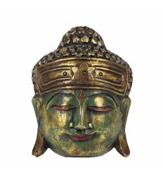 Masca cap Buddha rotund 3 culori 20 cm A